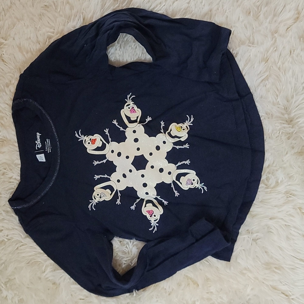 Disney,  Olaf long sleeve shirt, Toddler Girls, size 2 years old